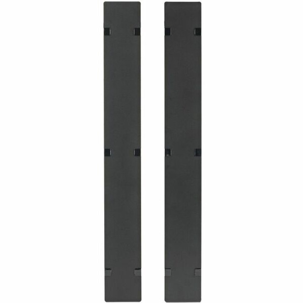 APC by Schneider Electric Hinged Covers for NetShelter SX 750mm Wide 48U Vertical Cable Manager (Qty 2) - Cover - Black - 1 - 48U Rack Height - TAA Compliant