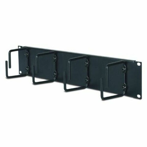 APC 2U Horizontal Cable Organizer - Cable Manager - Black - 2U Rack Height