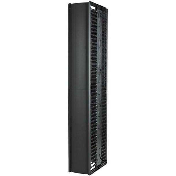 APC by Schneider Electric Cable Manager - Cable Manager - Black - 42U Rack Height