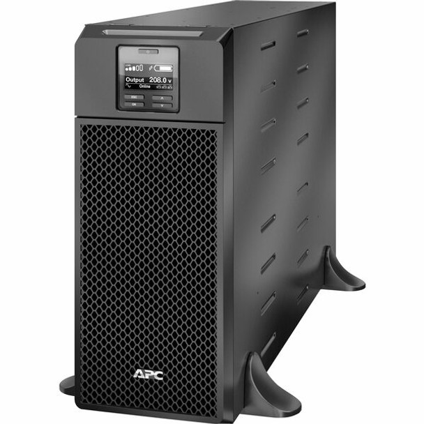 APC by Schneider Electric Smart-UPS SRT 6000VA 208V - Rack-mountable - 1.50 Hour Recharge - 2 Minute Stand-by - 208 V Input - 208 V AC Output - Sine Wave - 2 x NEMA L6-20R, 3 x NEMA L6-30R - 5 x Battery/Surge Outlet