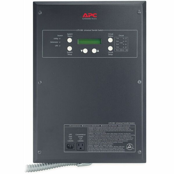 APC 10-Circuit Universal Transfer Switch - 120 V AC