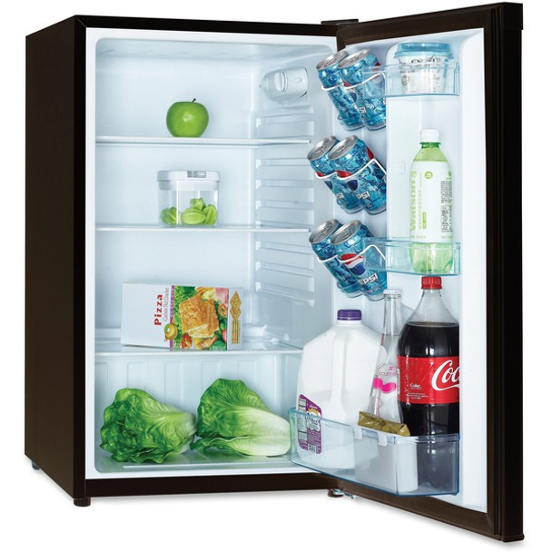 Avanti AR4446B 4.4 Cubic Foot Refrigerator - 4.40 ftÃƒâ€šÃ‚Â³ - Auto-defrost - Undercounter - Auto-defrost - Reversible - 4.40 ftÃƒâ€šÃ‚Â³ Net Refrigerator Capacity - 120 V AC - 269 kWh per Year - Stainless Steel - Glass - Built-in