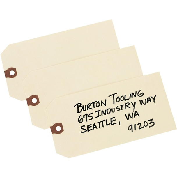 Avery&reg; Unstrung Manila Shipping Tags - 6.20" Length x 3.13" Width - Rectangular - 1000 / Box - Card Stock - Manila