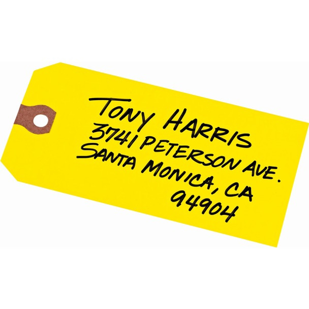 Avery&reg; Shipping Tags - Unstrung - 4.75" Length x 2.37" Width - Rectangular - 1000 / Box - Card Stock - Yellow