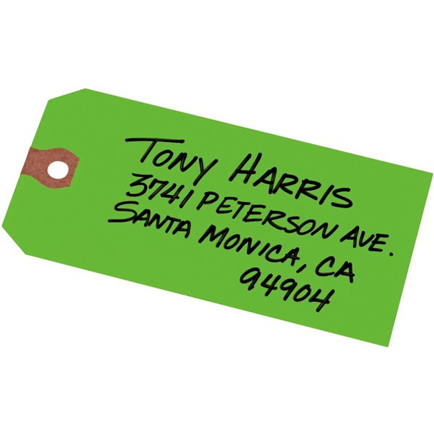 Avery&reg; Shipping Tags - Unstrung - 4.75" Length x 2.37" Width - Rectangular - 1000 / Box - Card Stock - Green