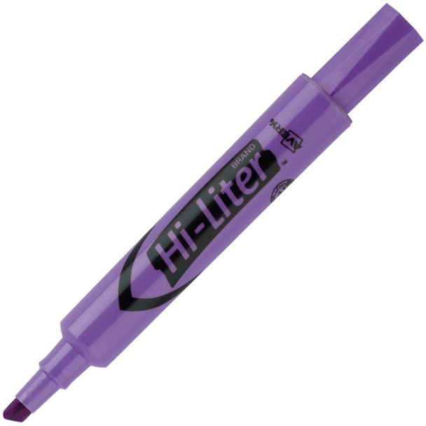 Avery&reg; Desk Style Highlighters - Chisel Marker Point Style - Fluorescent Purple - Purple Barrel