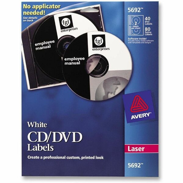 Avery&reg; Optical Disc Label - Laser - 40 / Pack