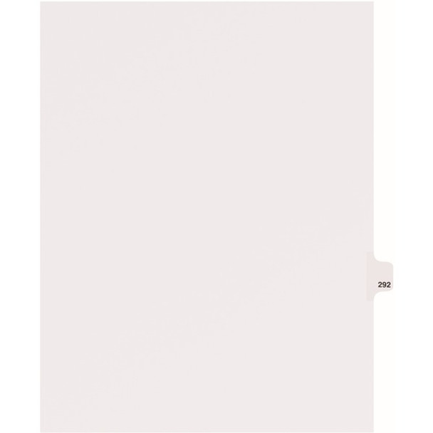 Avery&reg; Side Tab Individual Legal Dividers - 25 x Divider(s) - Side Tab(s) - 292 - 1 Tab(s)/Set - 8.5" Divider Width x 11" Divider Length - Letter - 8.50" Width x 11" Length - White Paper Divider - Recycled - 1