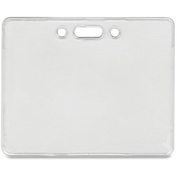 Advantus Proximity Card Horizontal Badge Holder - Horizontal - 50 / Pack - Clear