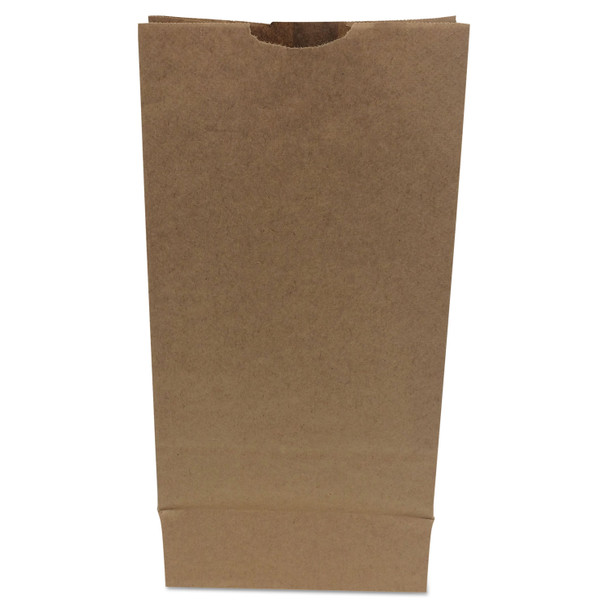 Grocery Paper Bags, 50 lb Capacity, #10, 6.31" x 4.19" x 13.38", Kraft, 500 Bags