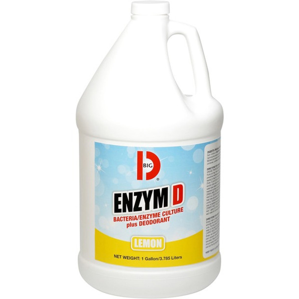 Big D ENZYM D Bacteria/Enzyme Culture Plus - 128 fl oz (4 quart) - Citrus Scent - 1 Each - White
