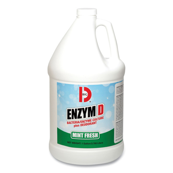 Enzym D Digester Deodorant, Mint, 1 gal, Bottle, 4/Carton