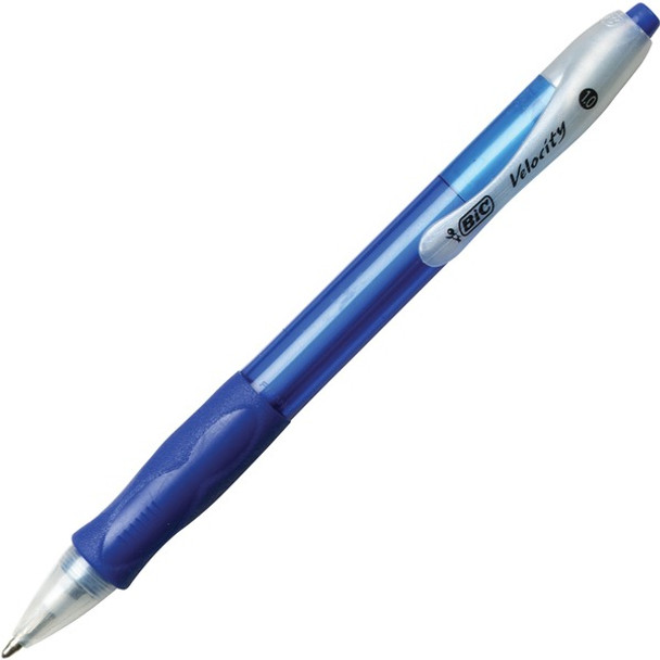 BIC Retractable Ballpoint Pens - Medium Pen Point - 1 mm Pen Point Size - Refillable - Retractable - Blue - Blue Barrel - Tungsten Carbide Tip - 36 / Box