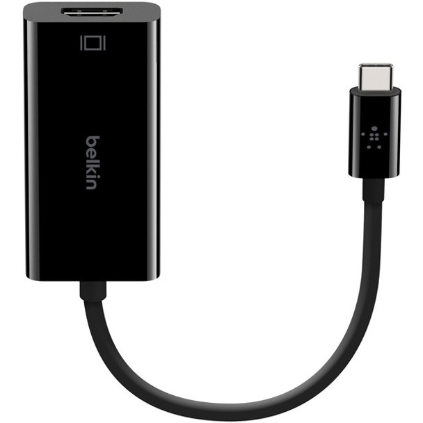 Belkin USB-C to HDMI Adapter (For Business / Bag & Label) - 1 Pack - 1 x USB Type C Male - 1 x HDMI HDMI 2.0 Female - 4096 x 2160 Supported - Black