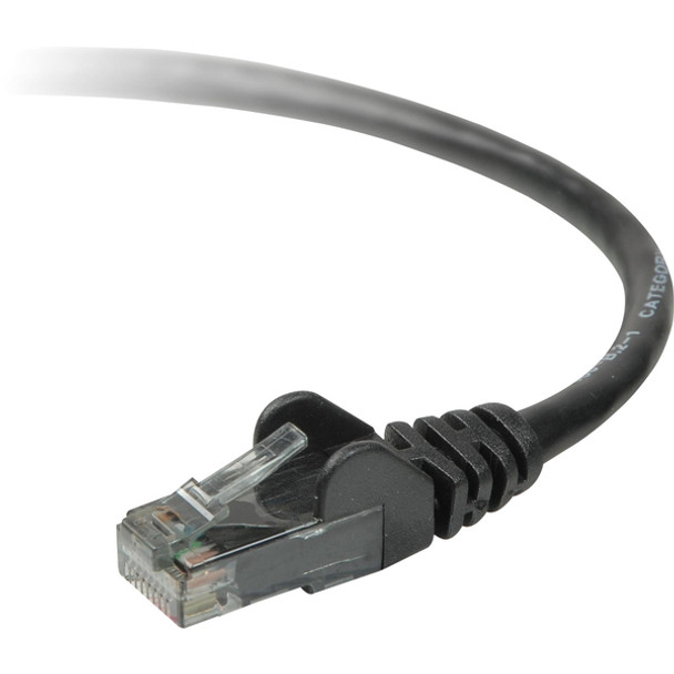 Belkin Cat.5e UTP Patch Cable - RJ-45 Male Network - RJ-45 Male Network - 10ft - Black