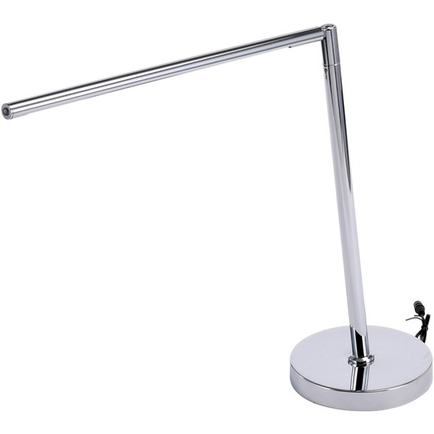 Bostitch Minimalist Chrome Desk Lamp - 3 W LED Bulb - Polished Chrome - Adjustable Head, Flicker-free, Glare-free Light, Adjustable, Eco-friendly, Swivel Head - 220 lm Lumens - Desk Mountable - Chrome - for Desk, Office