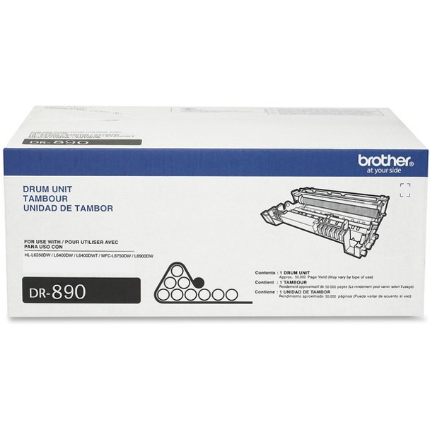 Brother DR890 Imaging Drum - Laser Print Technology - 50000 - 1 Each