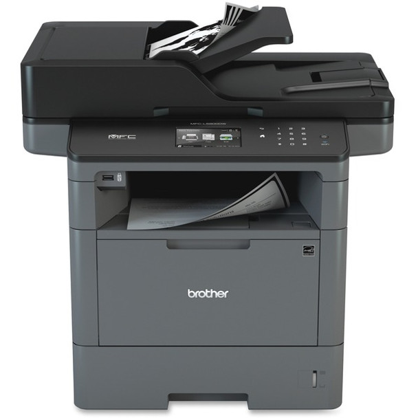 Brother MFC-L5900DW Laser Multifunction Printer - Monochrome - Duplex - Copier/Fax/Printer/Scanner - 42 ppm Mono Print - 1200 x 1200 dpi Print - 3.7" LCD Touchscreen - Ethernet - Wireless LAN - USB 2.0