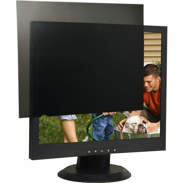 Business Source 19" Monitor Blackout Privacy Filter Black - For 19"LCD Monitor - 5:4 - Damage Resistant - Anti-glare - 1 Pack