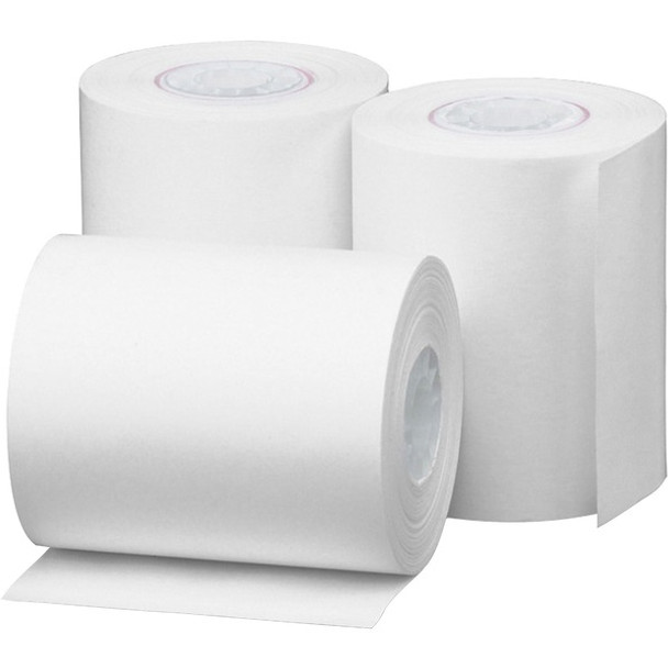 Business Source Thermal Paper - 2 1/4" x 85 ft - 48 g/m&#178; Grammage - Smooth - 3 / Pack - White