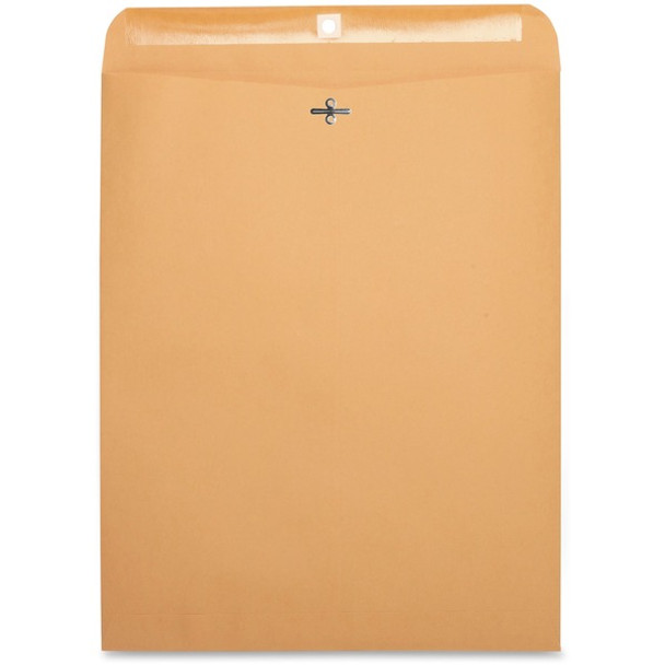 Business Source Heavy-duty Clasp Envelopes - Clasp - #110 - 12" Width x 15 1/2" Length - 28 lb - Clasp - Kraft - 100 / Box - Kraft