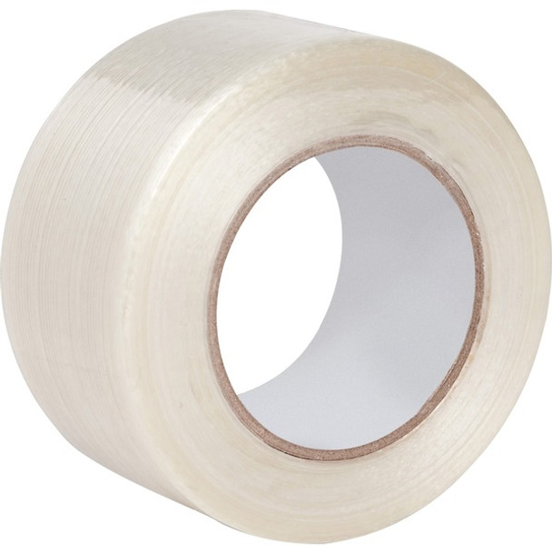 Business Source Filament Tape - 60 yd Length x 2" Width - 3" Core - Fiberglass Filament - For Reinforcing - 1 / Roll - White