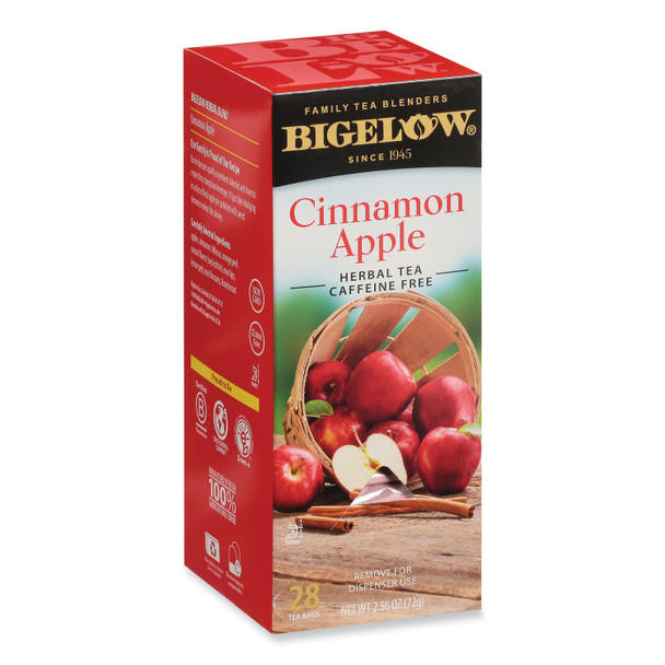 Apple Cinnamon Herbal Tea, 0.09 Tea Bag, 28/Box