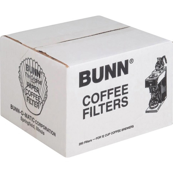 BUNN Home Brewer Coffee Filters - Heavyweight - 250 / Box - White