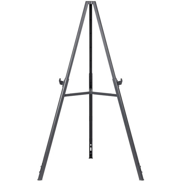 MasterVision Quantum Heavy-duty Display Easel - 25 lb Load Capacity - 31.9" Height x 36.7" Width x 61.2" Depth - Floor, Tabletop - ABS Plastic - Gray