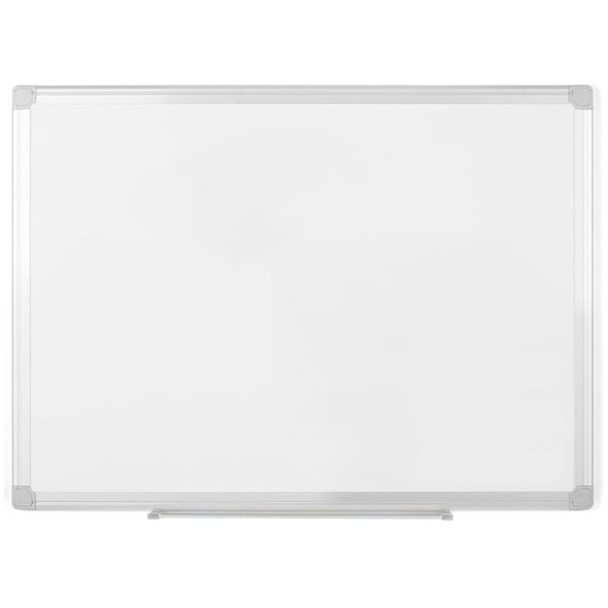 MasterVision EasyClean Dry-erase Board - 24" (2 ft) Width x 18" (1.5 ft) Height - White Melamine Surface - Silver Aluminum Frame - Rectangle - 1 Each