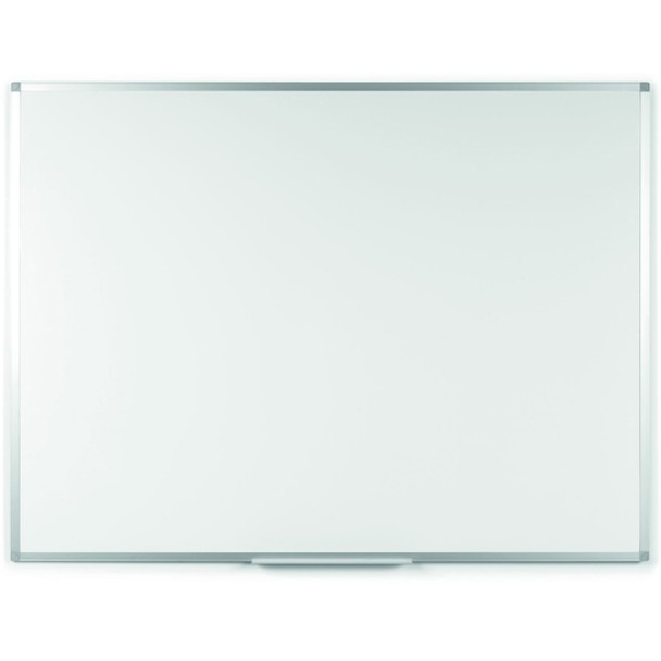 Bi-silque Ayda Steel Dry Erase Board - 36" (3 ft) Width x 24" (2 ft) Height - White Steel Surface - Aluminum Frame - Rectangle - Horizontal/Vertical - Magnetic - 1 Each