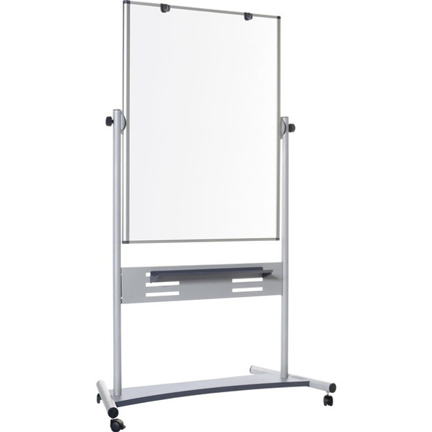 MasterVision Magnetic Dry Erase 2-sided Easel - 47.2" (3.9 ft) Width x 35.4" (3 ft) Height - Magnetic - Casters, Marker Tray - Assembly Required - 1 Each