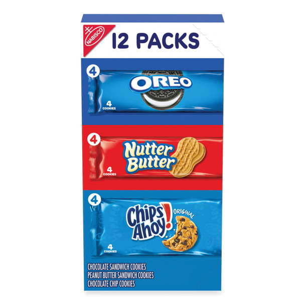 Variety Pack Cookies, Assorted, 20 oz Box, 12 Packs/Box