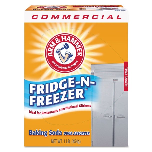 Fridge-N-Freezer Pack Baking Soda, Unscented, Powder, 16 oz, 12/Carton