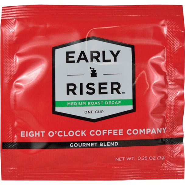 Eight O'Clock Coffee Early Riser Decaf Coffee - Medium - 200 / Carton