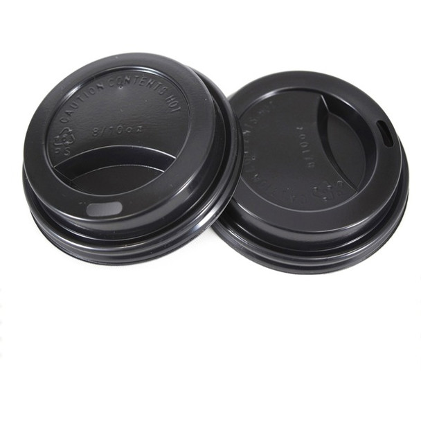 RDI Oval Slot Cup Lids - Round - 1000 / Carton - Black