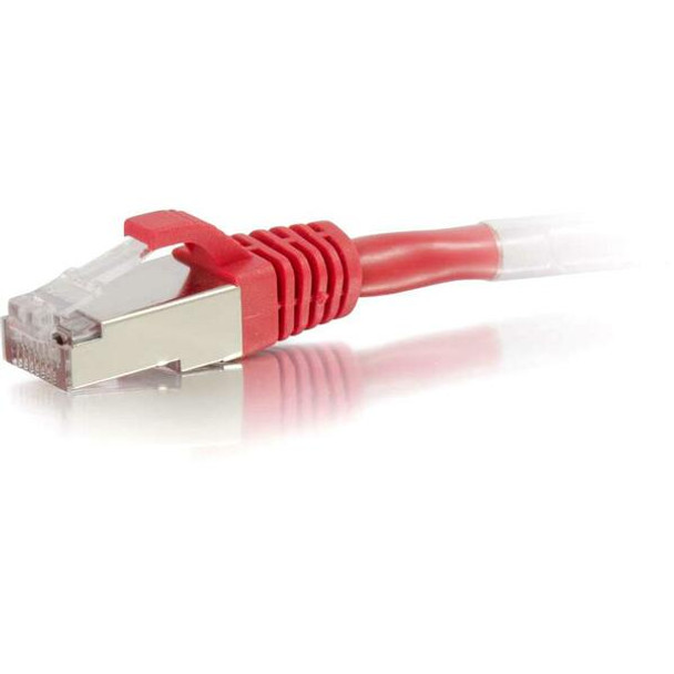 C2G-14ft Cat6 Snagless Shielded (STP) Network Patch Cable - Red - Category 6 for Network Device - RJ-45 Male - RJ-45 Male - Shielded - 14ft - Red