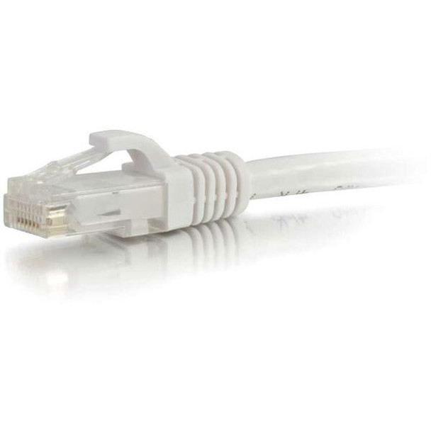 C2G 12ft Cat6 Snagless Unshielded (UTP) Ethernet Patch Cable - White - 12 ft Category 6 Network Cable for Network Device - First End: 1 x RJ-45 Network - Male - Second End: 1 x RJ-45 Network - Male - Patch Cable - White - 1 Each