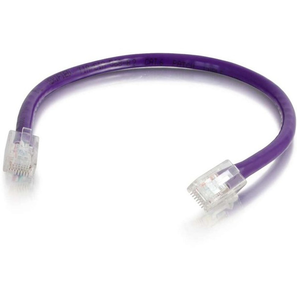 C2G 5ft Cat6 Non-Booted Unshielded (UTP) Ethernet Network Cable - Purple - 5 ft Category 6 Network Cable for Network Device, Computer - First End: 1 x RJ-45 Network - Male - Second End: 1 x RJ-45 Network - Male - Patch Cable - Purple - 1 Each