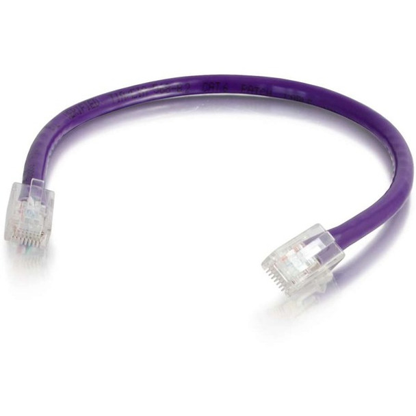 C2G 15 ft Cat6 Non Booted UTP Unshielded Network Patch Cable - Purple - 15 ft Category 6 Network Cable for Network Device - First End: 1 x RJ-45 Network - Male - Second End: 1 x RJ-45 Network - Male - Patch Cable - Purple - 1 Each