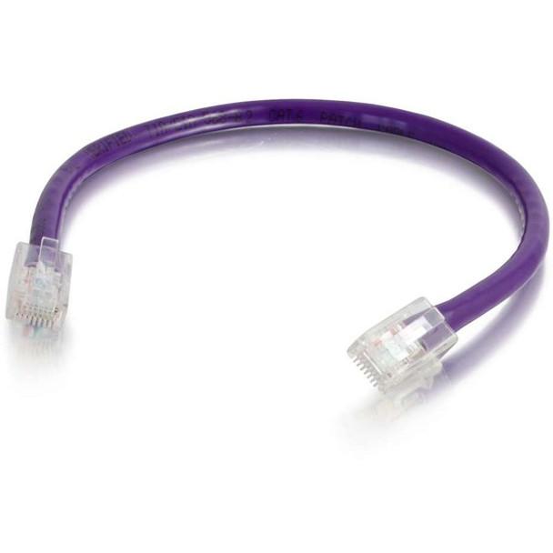 C2G 75 ft Cat6 Non Booted UTP Unshielded Network Patch Cable - Purple - 75 ft Category 6 Network Cable for Network Device - First End: 1 x RJ-45 Network - Male - Second End: 1 x RJ-45 Network - Male - Patch Cable - Purple - 1 Each