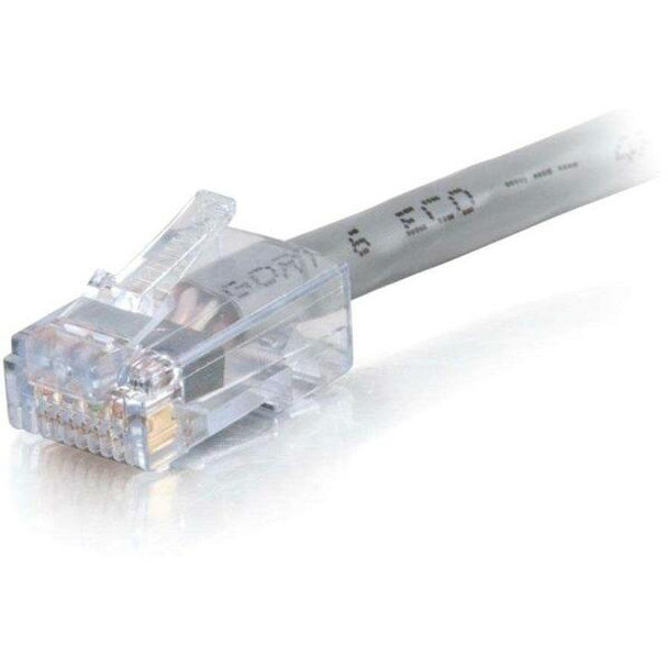 C2G 1 ft Cat6 Non Booted Plenum UTP Unshielded Network Patch Cable - Gray - 1 ft Category 6 Network Cable for Network Device - First End: 1 x RJ-45 Network - Male - Second End: 1 x RJ-45 Network - Male - Patch Cable - Gray - 1 Each