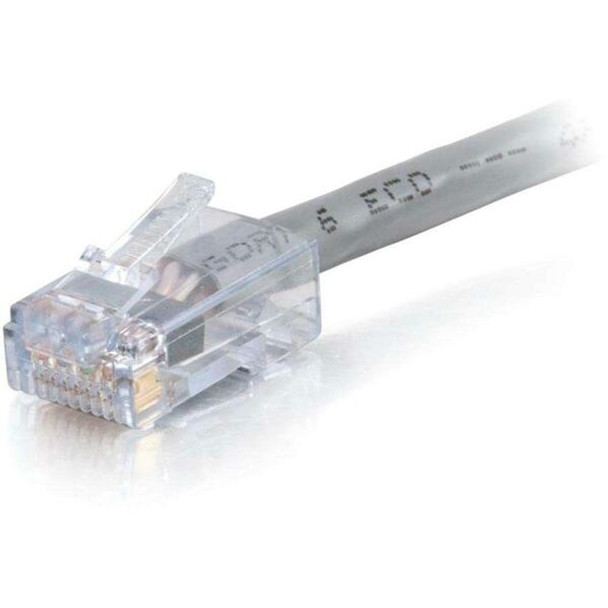 C2G 14 ft Cat6 Non Booted Plenum UTP Unshielded Network Patch Cable - Gray - 14 ft Category 6 Network Cable for Network Device - First End: 1 x RJ-45 Network - Male - Second End: 1 x RJ-45 Network - Male - Patch Cable - Gray - 1 Each