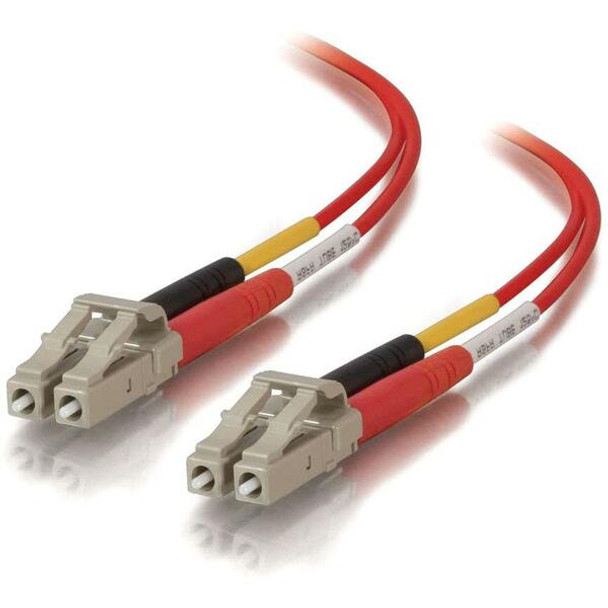 C2G-3m LC-LC 50/125 OM2 Duplex Multimode PVC Fiber Optic Cable - Red - Fiber Optic for Network Device - LC Male - LC Male - 50/125 - Duplex Multimode - OM2 - 3m - Red