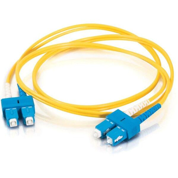C2G-4m SC-SC 9/125 OS1 Duplex Singlemode PVC Fiber Optic Cable - Yellow - 4m SC-SC 9/125 Duplex Single Mode OS2 Fiber Cable - Yellow - 13ft
