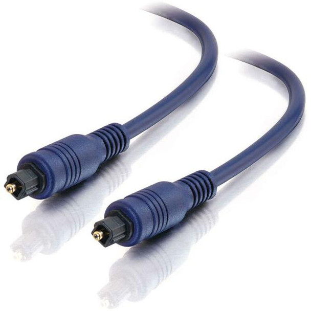 C2G 1m Velocity TOSLINK Optical Digital Cable - Toslink Male - Toslink Male - 3.3ft - Blue