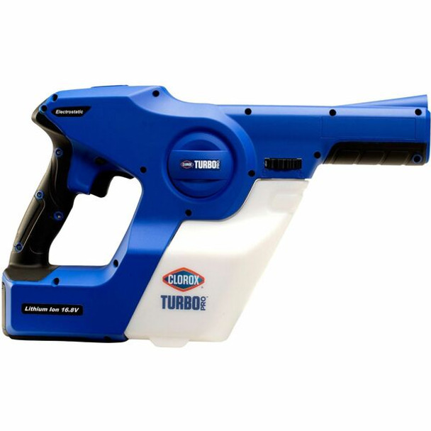 Clorox TurboPro Electrostatic Sprayer - Suitable For Disinfecting, Airport, Hotel, Laundry Room, Daycare, Office, Gym, Locker Room - Electrostatic, Handheld, Disinfectant, Lightweight - 1 Each - Blue