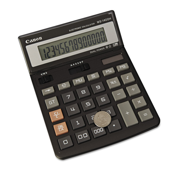 WS1400H Display Calculator, 14-Digit LCD