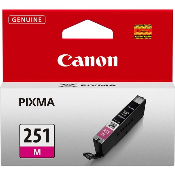 Canon CLI251M Original Ink Cartridge - Inkjet - Magenta - 1 Each