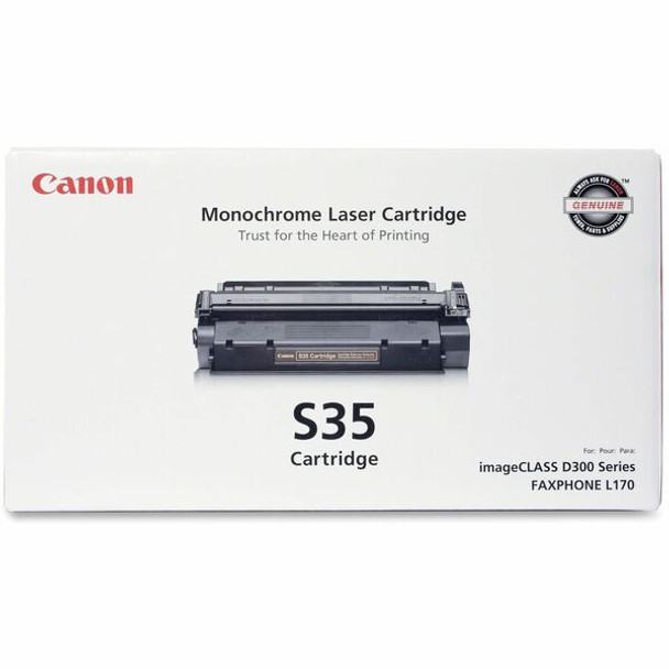 Canon S35 Original Toner Cartridge - Laser - 3500 Pages - Black - 1 Each